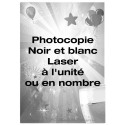 Photocopie Noir et Blanc
