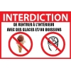 INTERDICTION GLACES ET BOISSONS
