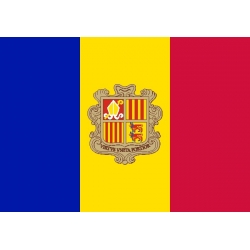 Drapeau horizontal Andorre