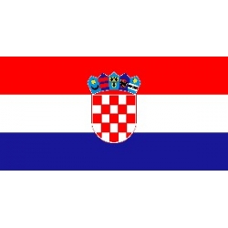 Drapeau horizontal Croatie