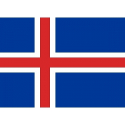 Drapeau horizontal Islande