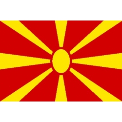 Drapeau horizontal Macédoine