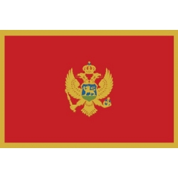 Drapeau horizontal Monténégro