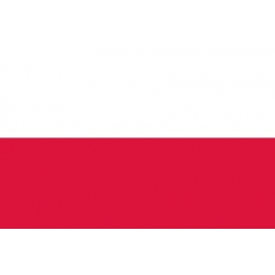Drapeau horizontal Pologne