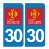 PLAQUE IMMATRICULATION - 30 - GARD - OCCITANIE