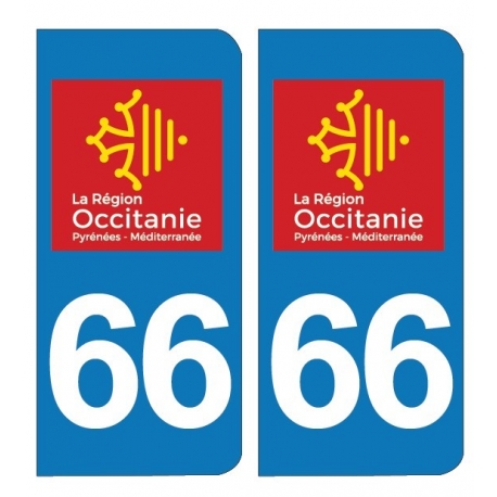 PLAQUE IMMATRICULATION - 66 - Pyrénées-Orientales