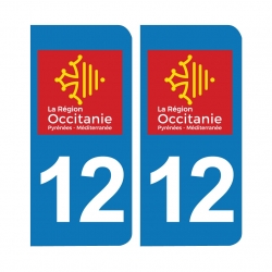 PLAQUE IMMATRICULATION - 12- AVEYRON-OCCITANIE 