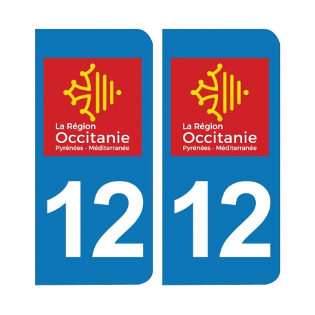 PLAQUE IMMATRICULATION - 12- AVEYRON-OCCITANIE 
