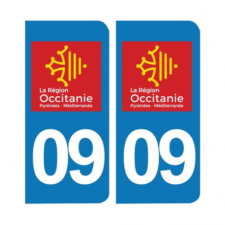 PLAQUE IMMATRICULATION - 09 - ARIEGE- OCCITANIE 