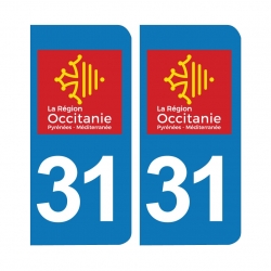 PLAQUE IMMATRICULATION - 31 - HAUTE-GARONNE- OCCITANIE 