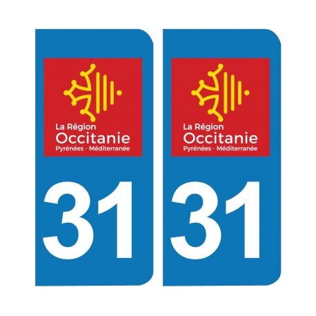 PLAQUE IMMATRICULATION - 31 - HAUTE-GARONNE- OCCITANIE 
