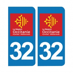 PLAQUE IMMATRICULATION - 32- GERS- OCCITANIE 