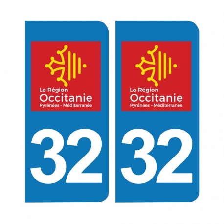 PLAQUE IMMATRICULATION - 32- GERS- OCCITANIE 