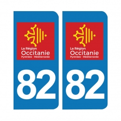 PLAQUE IMMATRICULATION - 82 - TARN-ET-GARONNE- OCCITANIE 