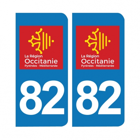 PLAQUE IMMATRICULATION - 82 - TARN-ET-GARONNE- OCCITANIE 