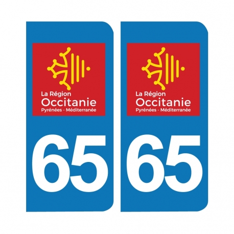 PLAQUE IMMATRICULATION - 65 -hautes-Pyrénées-Orientales