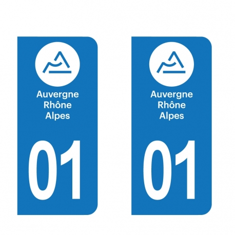 PLAQUE IMMATRICULATION - auvergne-rhone-alpes-01-AIN