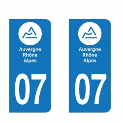 PLAQUE IMMATRICULATION - auvergne-rhone-alpes-07-ARDECHE 
