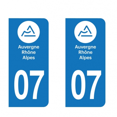 PLAQUE IMMATRICULATION - auvergne-rhone-alpes-07-ARDECHE 