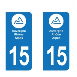 PLAQUE IMMATRICULATION - auvergne-rhone-alpes-15-CANTAL 