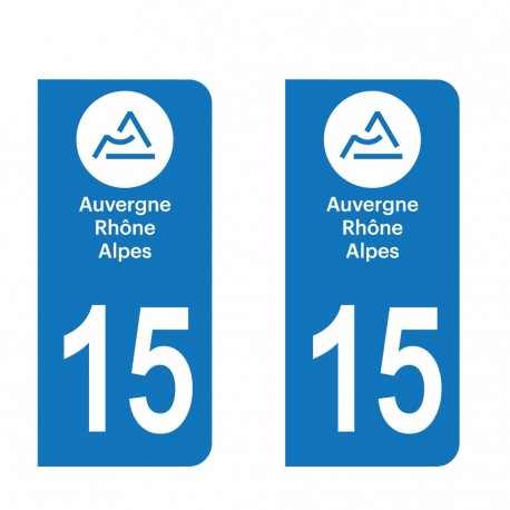 PLAQUE IMMATRICULATION - auvergne-rhone-alpes-15-CANTAL 