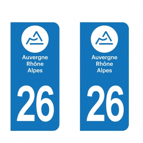 PLAQUE IMMATRICULATION - auvergne-rhone-alpes-26-DROME 