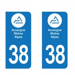 PLAQUE IMMATRICULATION - auvergne-rhone-alpes-38-ISERE 