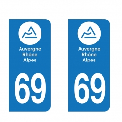 PLAQUE IMMATRICULATION - auvergne-rhone-alpes-69-RHONE 