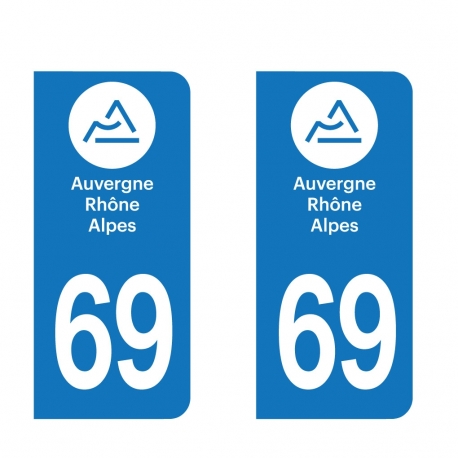 PLAQUE IMMATRICULATION - auvergne-rhone-alpes-69-RHONE 