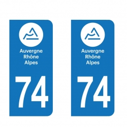PLAQUE IMMATRICULATION - auvergne-rhone-alpes-74-HAUTE-SAVOIE 