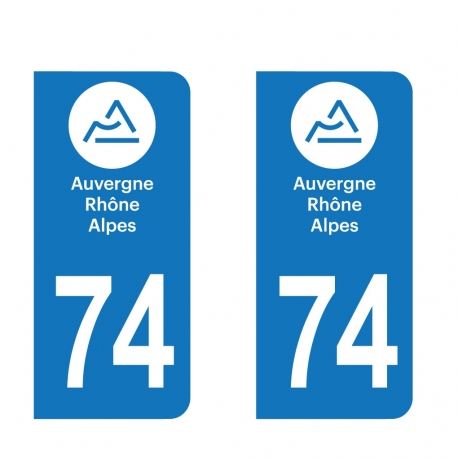 PLAQUE IMMATRICULATION - auvergne-rhone-alpes-74-HAUTE-SAVOIE 