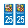 PLAQUE IMMATRICULATION - Bourgogne-Franche-Comté 