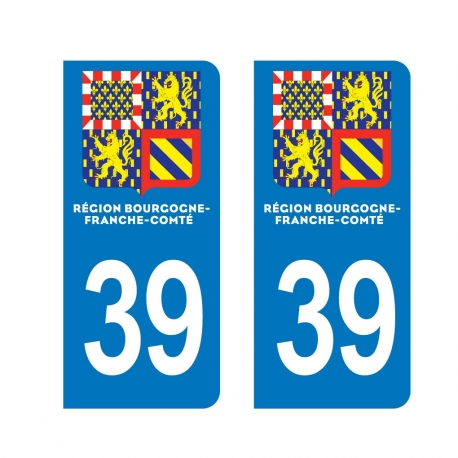 PLAQUE IMMATRICULATION - Bourgogne-Franche-Comté 