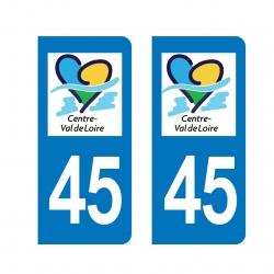PLAQUE IMMATRICULATION -Centre-Val de Loire- 