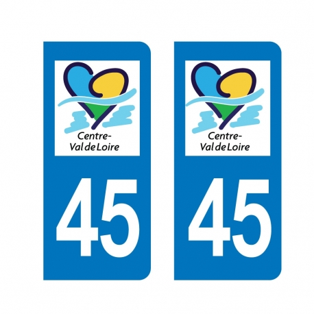 PLAQUE IMMATRICULATION -Centre-Val de Loire- 