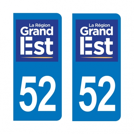 PLAQUE IMMATRICULATION -Grand Est- 