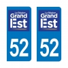 PLAQUE IMMATRICULATION -Grand Est- 