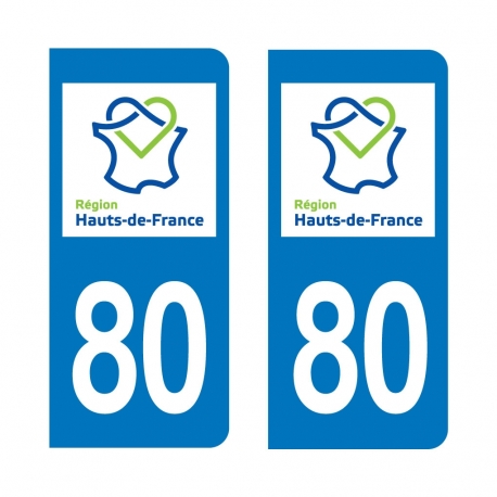 PLAQUE IMMATRICULATION -Hauts-de-France 