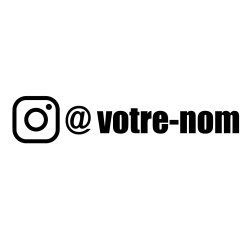 Logo instagram avec votre nom