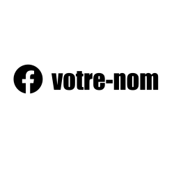 Logo FaceBook avec votre nom