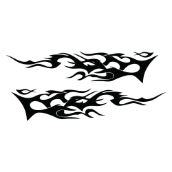 Décoration flamme tribal