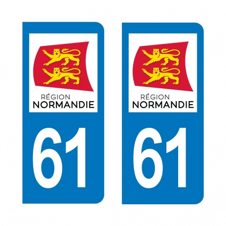 PLAQUE IMMATRICULATION -Normandie 