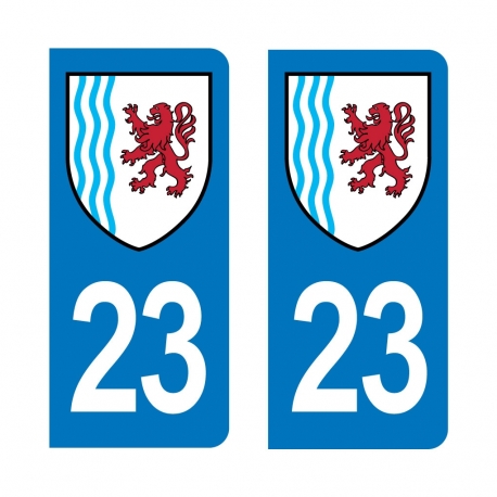 Autocollant IMMATRICULATION -Nouvelle-Aquitaine 