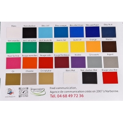 Echantillon sticker Vinyle