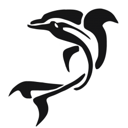 Sticker d'un dauphin